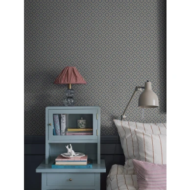 Makuuhuoneen ruututapetti Love Borastapeterilta 4820 image