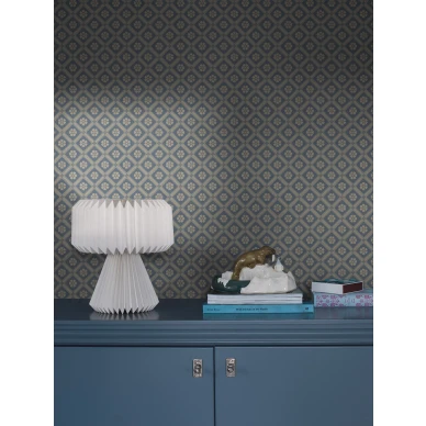 Sininen ruudullinen tapetti Borastapeterilta Love 4820 image