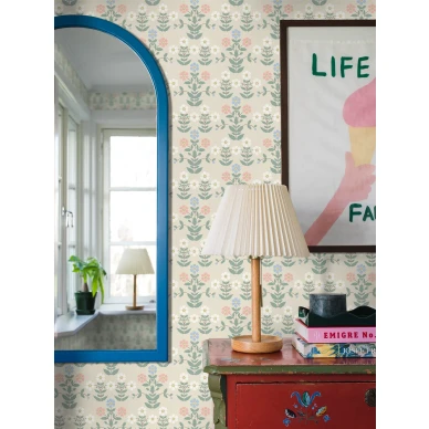 Eteisen kukkatapetti Sippor Borastapeterilta 4812 image