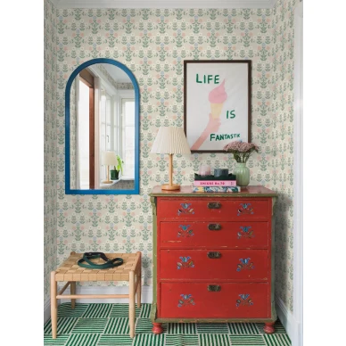 Vanhan ajan kukkatapetti Sippor Borastapeterilta 4812 image