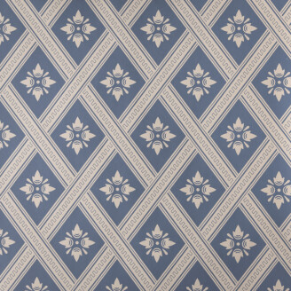 Sorgarden sininen ruudullinen paperitapetti Gysingelta image