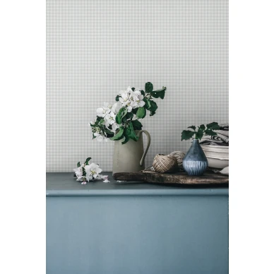 Sininen ruututapetti Ruta Sandbergilta S10319 image