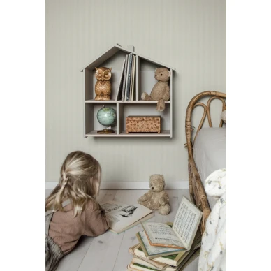 Lastenhuoneen vihrea raidallinen tapetti Rand Sandbergilta S10291 image