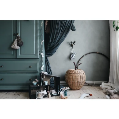 Sininen lastenhuoneen tapetti Kalk Sandbergilta S10295 image