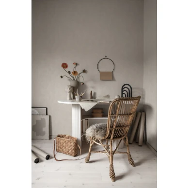 Tyohuoneen beige tapetti Kalk Sandbergilta S10292 image