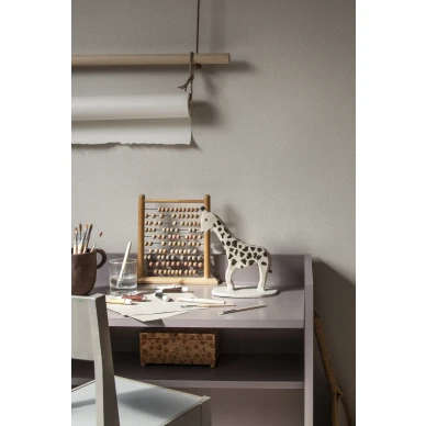 Lastenhuoneen beige lehtitapetti Bladverk Sandbergilta S10308 image