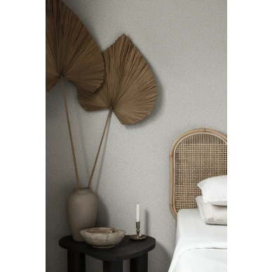 Makuuhuoneen sininen lehtitapetti Bladverk Sandbergilta S10311 image