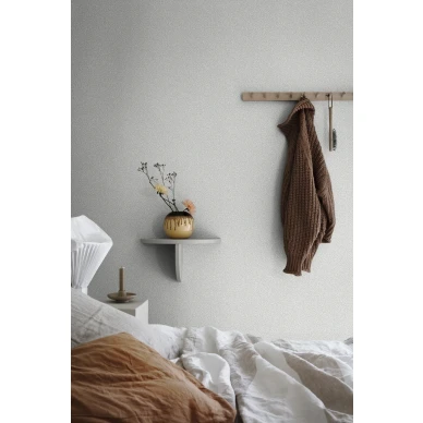 Makuuhuoneen vaaleanvihrea lehtitapetti Bladverk Sandbergilta S10309 image