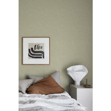 Vihrea makuuhuoneen lehtitapetti Bladverk Sandbergilta S10310 image