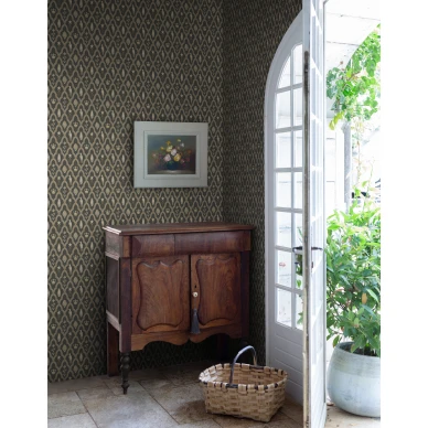 Eteisen perinteinen lintutapetti Turtledove Sandbergilta S10270 image