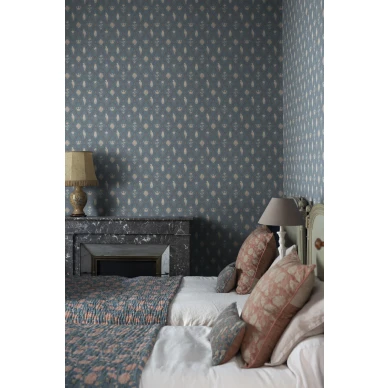 Makuuhuoneen sininen lintutapetti Turtledove Sandbergilta S10272 image