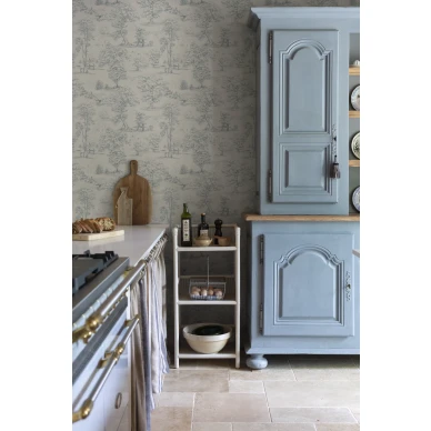 Keittion sininen maisematapetti Montfort Sandbergilta S10254 image