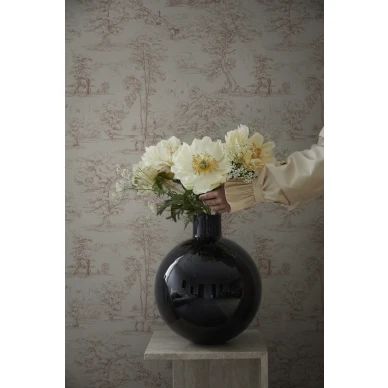 Terrakottanvarinen maisematapetti Montfort Sandbergilta S10255 image