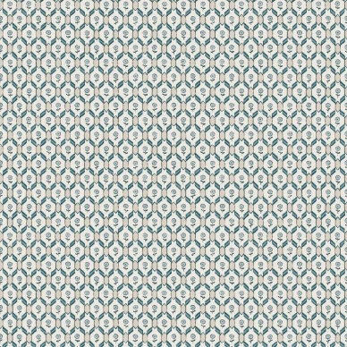 Hugo sininen ruudullinen tapetti Sandbergilta S10244 image