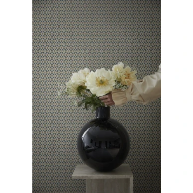 Ruskea ruudullinen tapetti Hugo Sandbergilta S10242 image