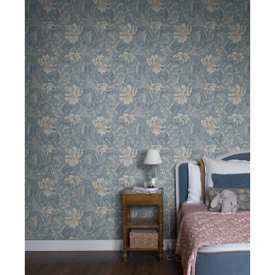 Makuuhuoneen romanttinen kukkatapetti Daphne Sandbergilta S10239 image