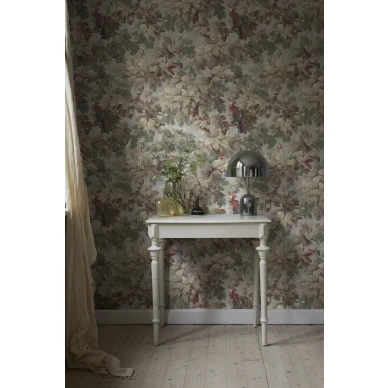 Tiheakuvioinen lintutapetti Benjamin Sandbergilta S10275 image