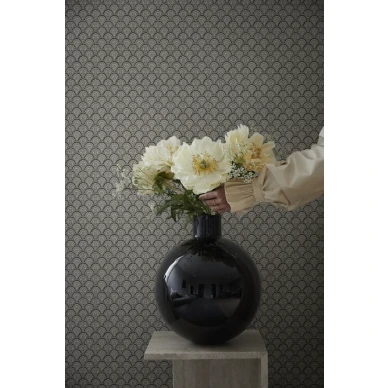 Tummanharmaa tapetti Beata Sandbergilta S10234 image