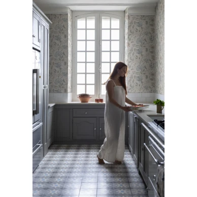 Beige kukkatapetti keittioon Annabelle Sandbergilta S10262 image