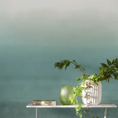 Shoshi sininen vihrea ombre tapetti Designers Guildilta PDG1163 02 image