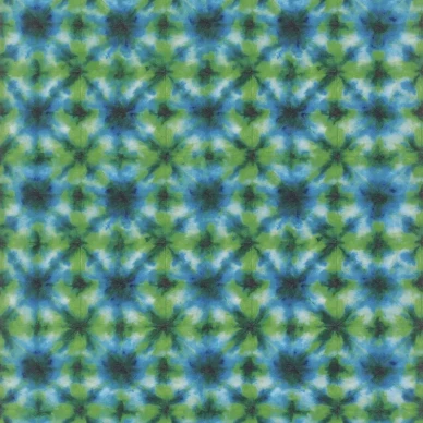 Shibori vihrea sininen geometrinen tapetti Designers Guildilta PDG1160 03 image