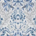 Karakusa sininen lehtitapetti Designers Guildilta PDG1157 05