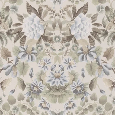 Ikeabana Damask beige kukkatapetti Designers Guildilta PDG1156 02 image