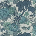 Mandarin Garden sininen puutarhatapetti 1838 Wallcoveringsilta 2311 169 01
