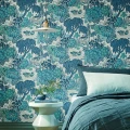 Sininen makuuhuonetapetti Mandarin Garden 1838 Wallcoveringsilta 2311 169 01