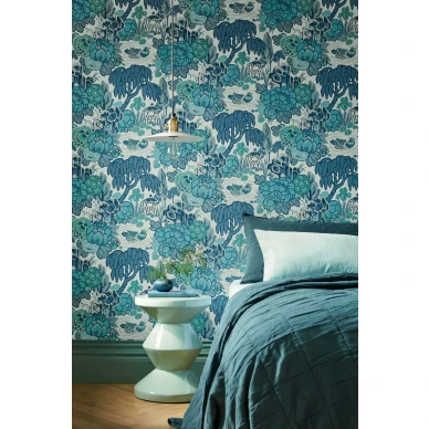 Sininen makuuhuonetapetti Mandarin Garden 1838 Wallcoveringsilta 2311 169 01 image