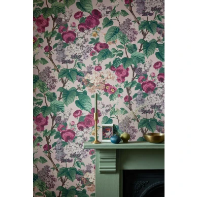 Roosa kukkatapetti 1838 Wallcoveringsilta Floribunda 2311 168 02 image