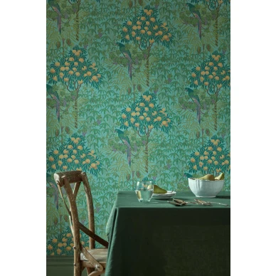 Keittion sinivihrea lintutapetti 1838 Wallcoveringsilta Macaw 2311 167 04 image