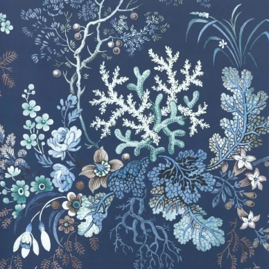 Kilburns Coral sininen kukkatapetti 1838 Wallcoveringsilta 2311 166 03 image