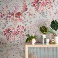 Roosa kukkatapetti 1838 Wallcoverings Kilburns Coral 2311 166 01