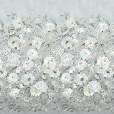 Fleur Blanche harmaa kukkatapetti Designers Guildilta PDG1172 02 image