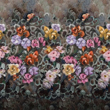 Tapestry Flower tumma kukkatapetti Designers Guildilta PDG1153 02 image