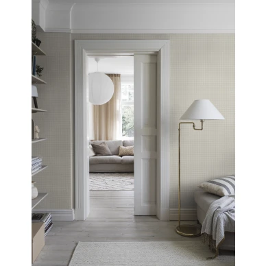 Vaaleankeltainen ruudullinen tapetti PicnicCheck image