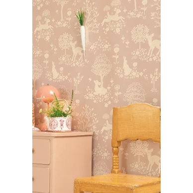 Liila metsakuviotapetti Summer Field Majvillan image