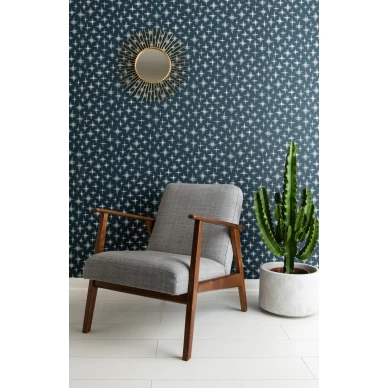 Limelight tahtitapetti tummansinisella pohjalla ja valkoisella kuviolla image