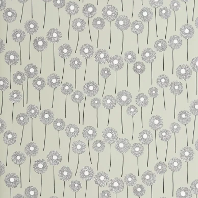 Vihrea Meadow kukkatapetti kaunilla graafisella tyylilla image