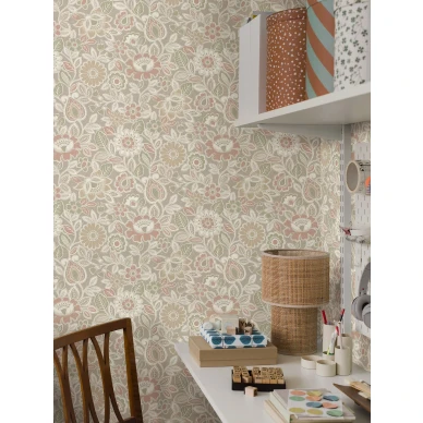 Sonja on varikas retrohenkinen kukkatapetti image