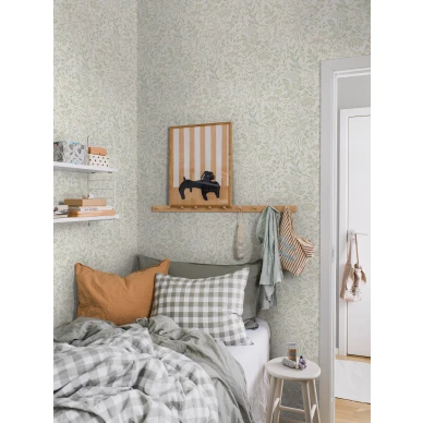 Vihrea Emil tapetti kodin makuuhuoneeseen image