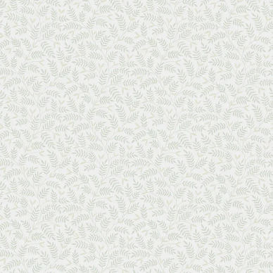 Olof vihrea beige lehtikuvoinen tapetti image