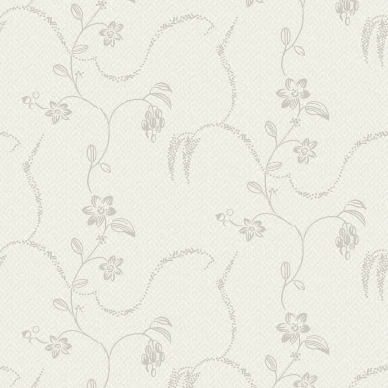 Elsie harmaa klassinen kukkatapetti image