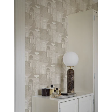 Mimi harmaa beige antiikkimaisema tapetti kodin toimistossa image