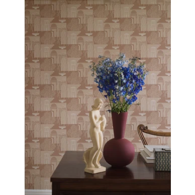 Mimi vaalenapunainen antiikki maisema tapetti image