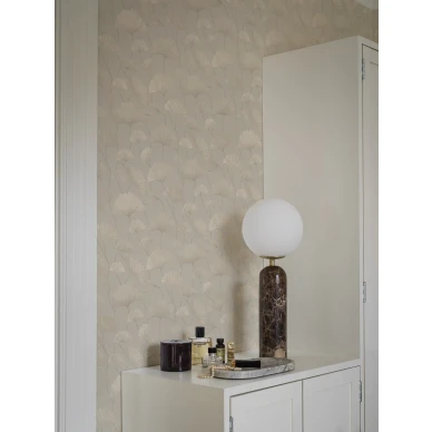 Sophia on kauniin moderni kukatapetti beige harmaana image