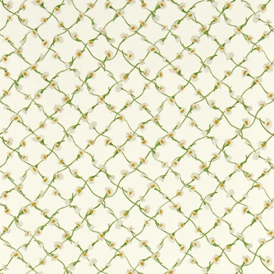 Daisy Trellis kukkatapetti vinoruutu kuviolla image
