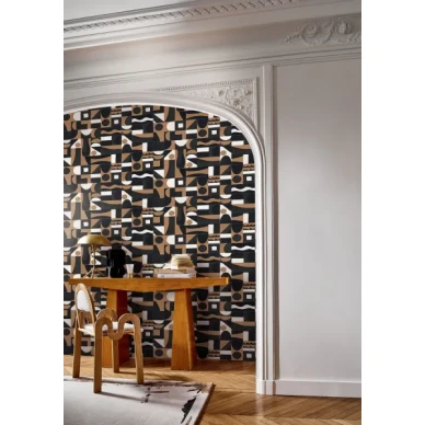 graafnen gourna mustan valkoisen ja beigen varisena image