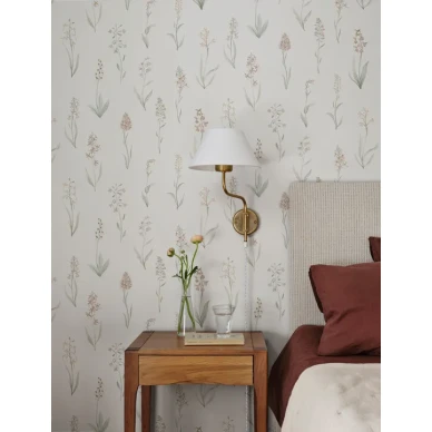 Romanttinen Alma tapetti vaaleanpunaisilla kukilla image